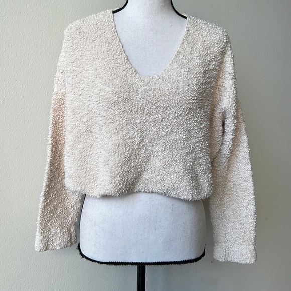 Free People Sweaters - FP Cropped Boucle Knit Sweater